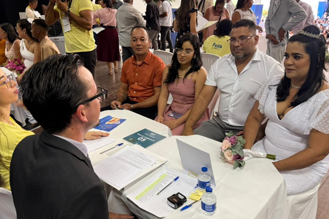 Começaram nesta terça-feira (14) as inscrições para o Casamento Coletivo 2026