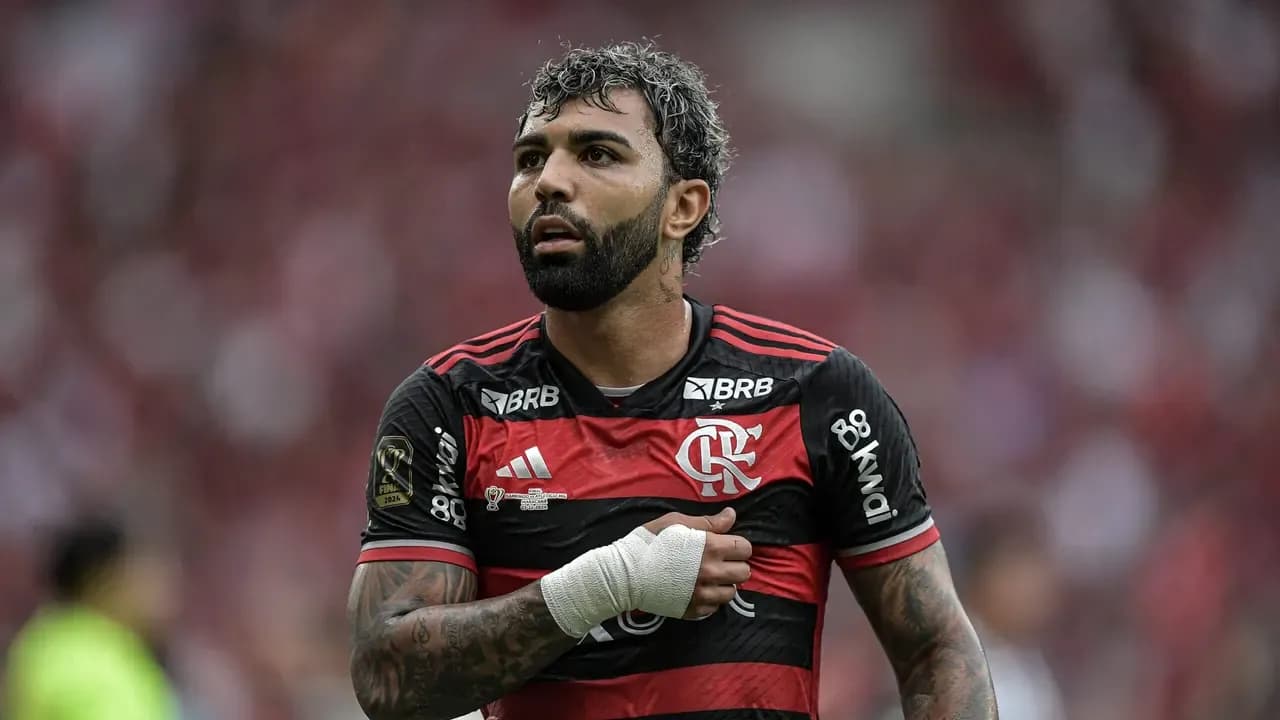 Gabigol não disputa partida do Flamengo contra o Atlético Mineiro