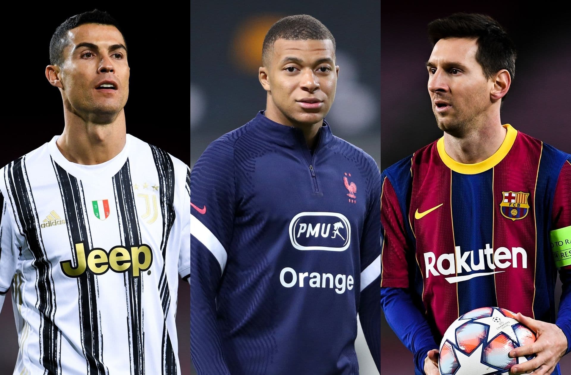 Cristiano Ronaldo, Messi e Mbappé são os atletas mais bem pagos do planeta