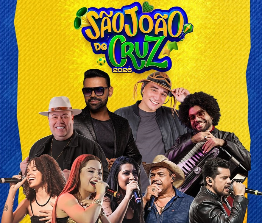 Confirmadas as primeiras atrações do São João de Cruz 2026