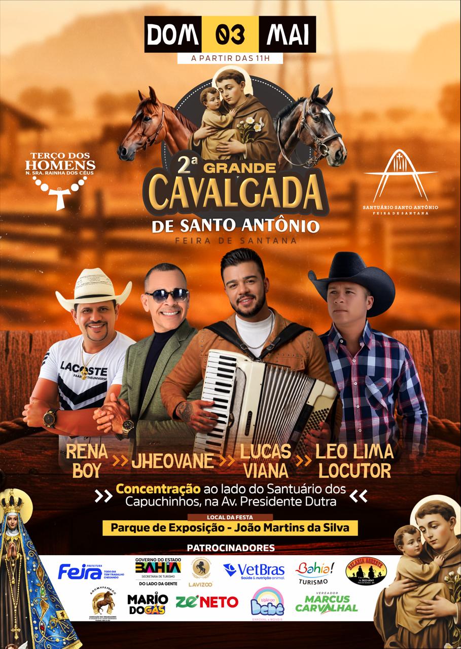 Cavalgada de Santo Antônio chega à 2ª edição com fé, tradição e grandes atrações musicais