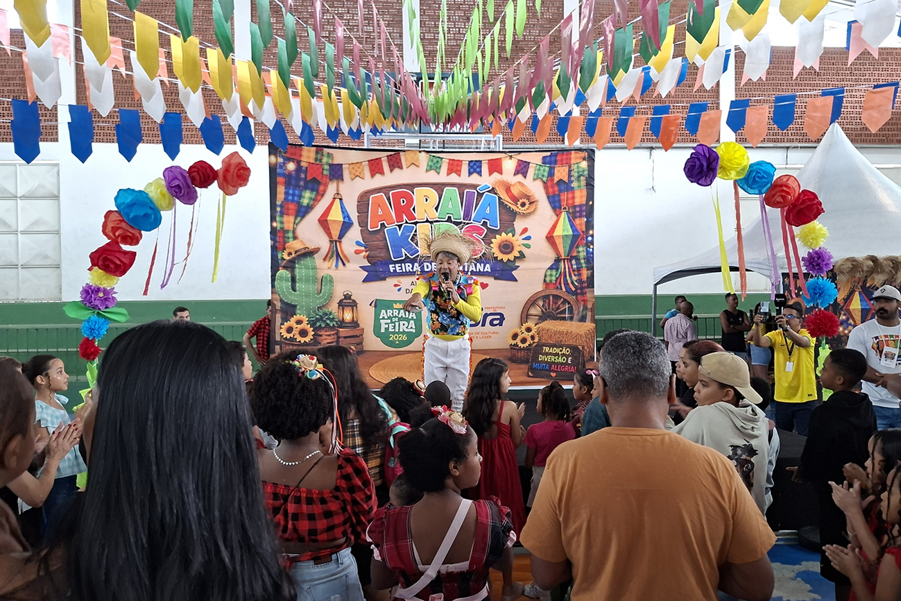 Música, cultura e animação marcam o primeiro Arraiá Kids em Feira de Santana