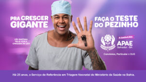 APAE de Salvador lança campanha do Junho Lilás com Léo Santana