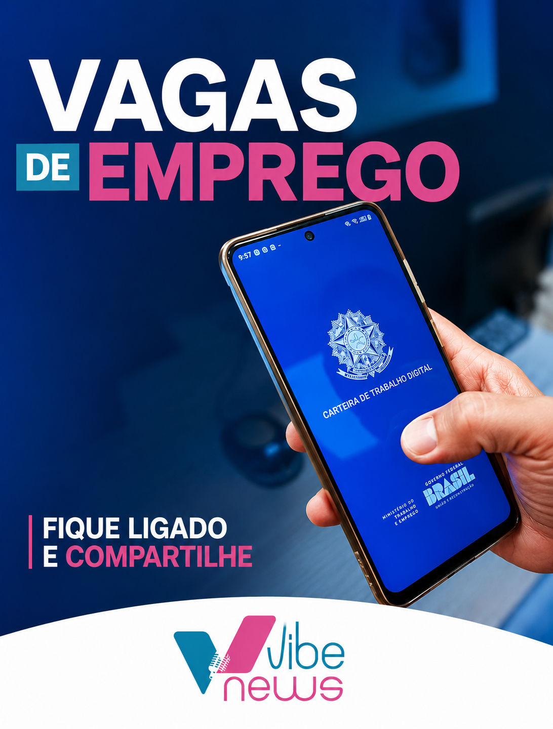 Casa do Trabalhador oferta 280 vagas de emprego nesta terça-feira (14)